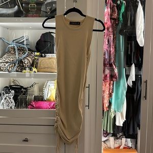 Lioness Side Drawstring Tie Dress